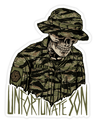 UNFORTUNATE SON STICKER